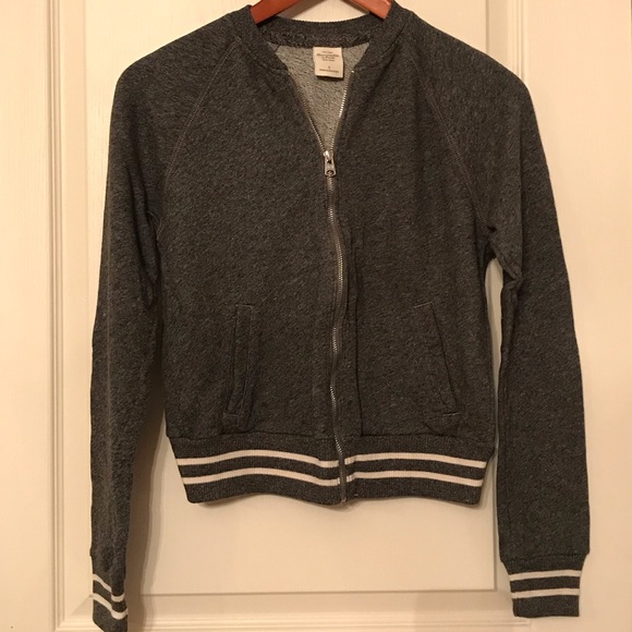New A&F fleece bomber jacket - Picture 1 of 5